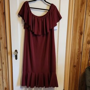 3xl Lularoe CiCi BNT Burgundy